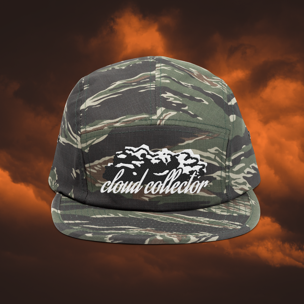 CLOUD COLLECTOR • Embroidered 5 Panel Cap • Camo