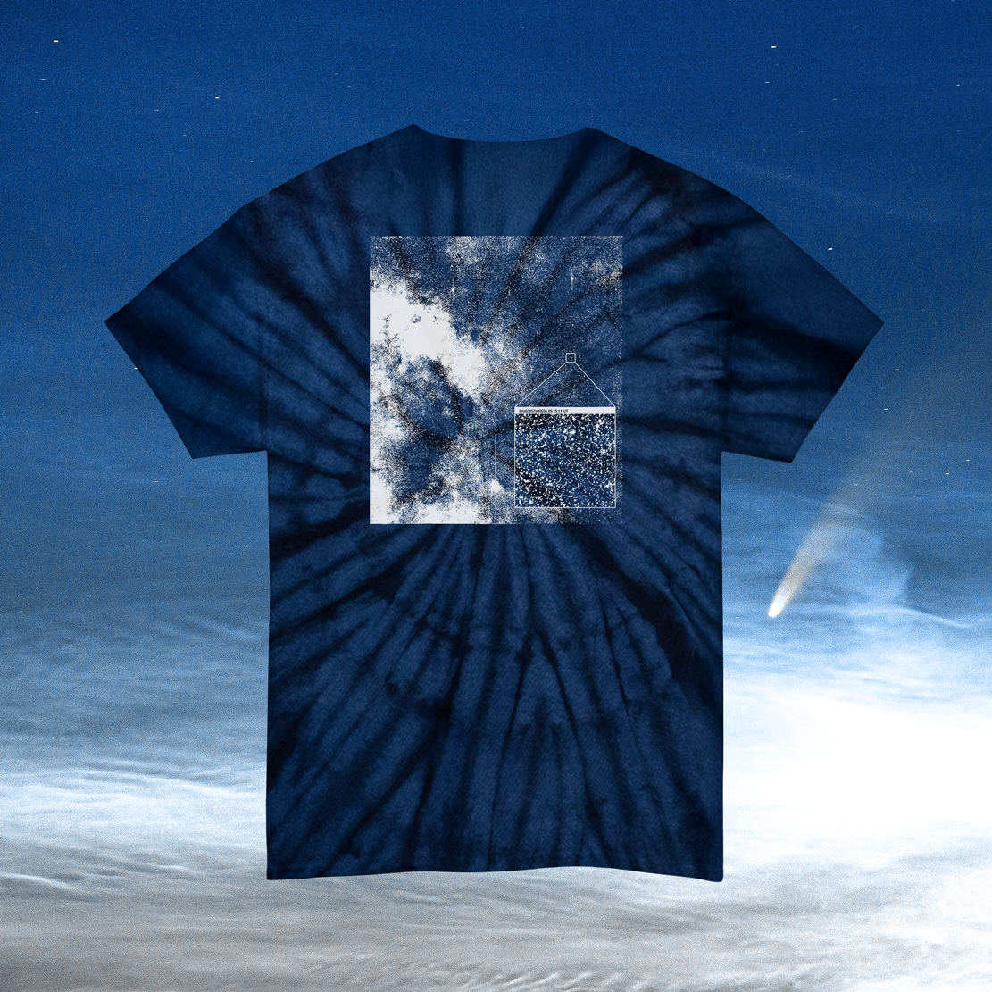 3I/ATLAS • Tie Dye Cotton Tee • Midnight