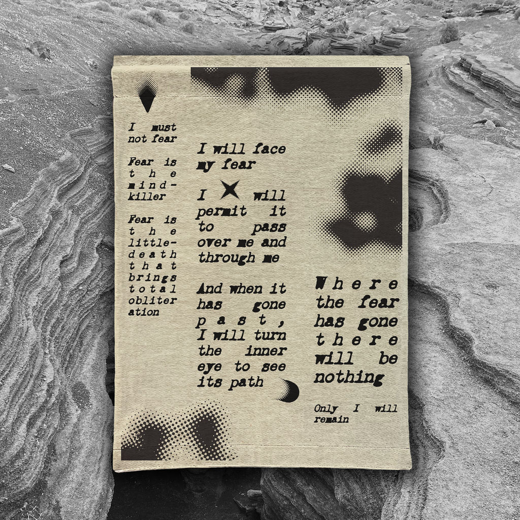LITANY AGAINST FEAR • Woven Wall Tapestry