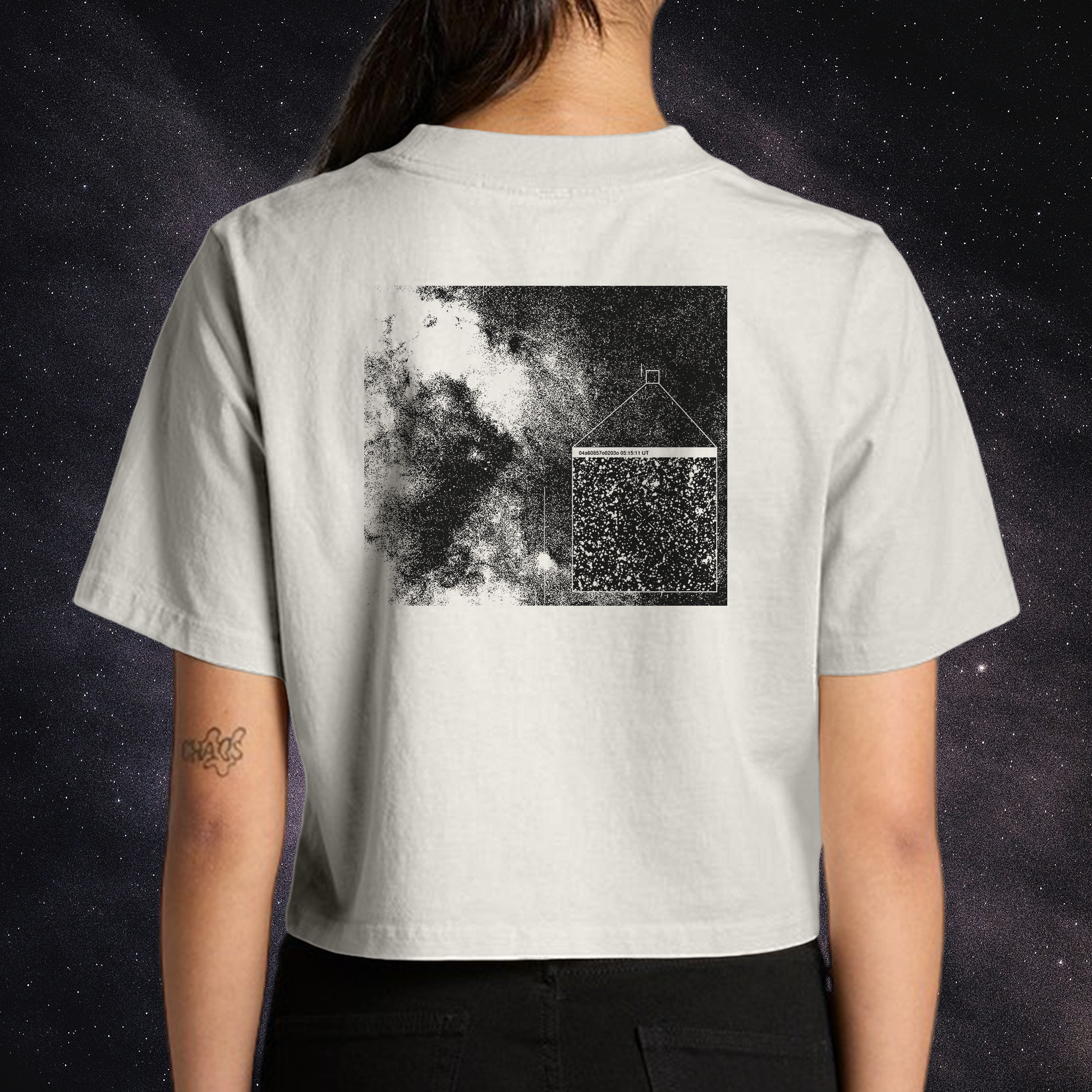 3I/ATLAS • Heavy Faded Crop Tee • Faded Bone
